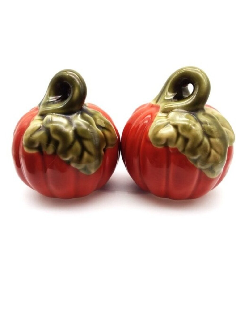 VTG Pumpkin Salt & Pepper Shakers Fall Autumn Thanksgiving Decor Festive Unused